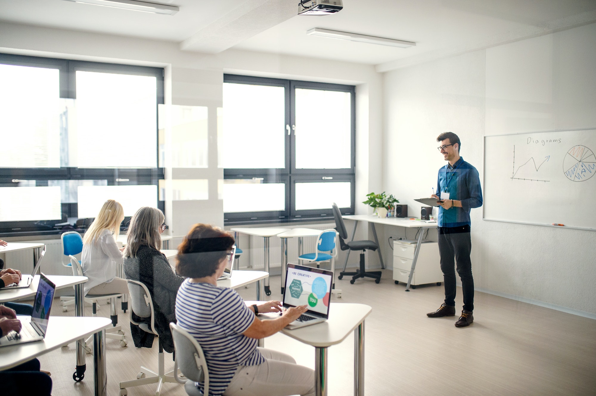 Gruppe bei der Anwendung von Impact Techniken